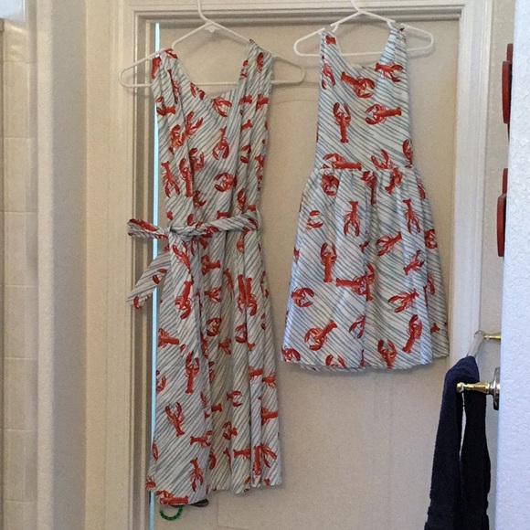 Mommy and Me Palava lobster print organic dresses - Picture 6 of 14